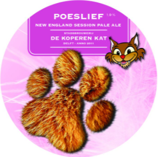 Poeslief van De Koperen Kat logo